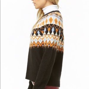 Forever 21 Fair Isle Brushed Sweater- tribal